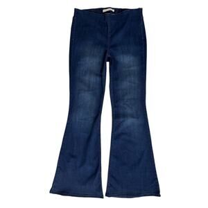 Ella Moss Pull On Flare Jeans 30 x 33 Dark Wash Bell Bottoms Western Boho